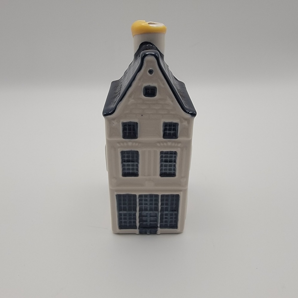 KLM Bols Delft Blue House 8 Amsterdam Bottle Miniature Dutch Ceramic 2011